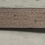 Liz Claiborne Vintage Brown Embossed Leather Belt Gold Silver Buckle Women Large Photo 3