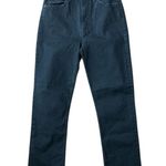 Mother High Waisted Rider Ankle Jeans Not Guilty Back Size 24 Straight Leg Flare Black Photo 2