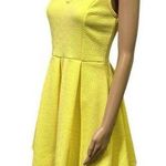 Romeo + Juliet Couture  Lemon Yellow Fit and Flare Skater Mini Dress Womens Small Photo 0