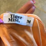 White Fox Boutique Floral Off-Shoulder Dress w/ orange slip under neath Photo 5