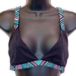 NWT Sundazed Black Gia Bikini Top Strappy Size M Photo 0