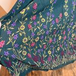 Y2K 1990's green floral tie back maxi dress Size 10 Photo 2