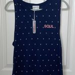 SoulCycle  x Sundry Soul skull navy tank top Xs NWT Photo 2