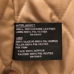 Donatella Sport Womens Tan 3 In 1 Suede Faux Fur Trim Penny Lane Coat SMALL Photo 10