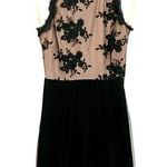 Speechless  Lace Overlay Sleeveless Mini Cocktail Dress Black Juniors Size 1 HOCO Photo 0