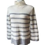 Griffen Cashmere Bell Sleeve Sweater, Sz S Gray Photo 3