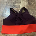 Athleta Maroon and Orange Sports Bra Athletic M Photo 1