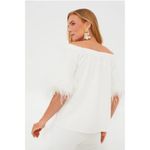 Tuckernuck  White Feather Miranda Off The Shoulder Blouse Photo 3