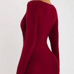 SheIn Ruched Drawstring Knot Bodycon Dress Photo 1