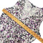 Daisy Fuentes  Purple Gray Combo Abstract Sleeveless Dress Small Twisted Preppy Photo 10