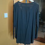 Sweet Romeo  Black Light Waffle Knit Long Sleeve Henley Top Size 1X Photo 11