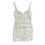 ZARA NWT  White Draped Elasticized Corset Summer Dress Size Medium Photo 9