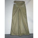 Pretty Little Thing NWT PRETTY LITTLE THINGS FLARE LEG‎ Tan Faux Leather Pants…Size US 10 Photo 6