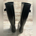Hunter  Original Gloss Tall Rain Boots Women’s Size 6 Black Galoshes Photo 3