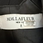 MM.LaFleur M.M. LaFleur The Pamela Dress - Tuxedo Women's 8 Black V-Neck Wool Pencil Career Photo 12