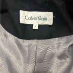 Calvin Klein  Size 8 Wool Blend Toggle Clasp Coat Black Full Zip Jacket Dress Photo 2