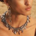 ZARA  limited edition chain necklace gold/silver Photo 0