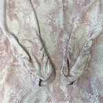 Susan Graver  Pink Snake Print Blouse Size Small LIKE NEW Photo 13