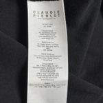 Claudie Pierlot Shirt Women Small Black Grommets Neutral Minimal‎ Gothic Grunge Photo 7