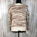 Nordstrom 4Sienna Rebecca Zebra Print Sweater Top Brown Tan Photo 4