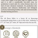 NWT Baserange 100% organic cotton ribbed off white sweatshirt top Size M Photo 6