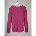 Lululemon Open Your Heart Striped Long Sleeve Reversible Knit Top Size S Pink Photo 4