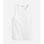Madewell  Regenerative Cotton Ribbed Cutaway Tank Top Basics White XXL NWT Photo 4