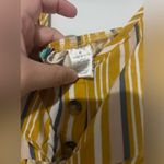Mimi Chica Dress Yellow Striped button up dress lightweight Photo 8
