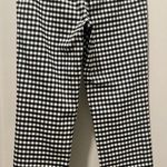 Who What Wear Target Brand Black & White Gingham Plaid Stretch Skinny Pants - 6 Photo 3