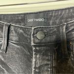 Driftwood  Meg Destroyed High Rise Cropped Jeans in Marble Black Raw hem 25 Photo 2