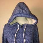 SO  large blue heathered‎ zip up hoodie Photo 1