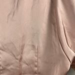 Dress Up  Pink Rose Gold lace short sleeve button blouse size medium Photo 6