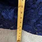 Sam Edelman  Bodycon Dress Womens 8 Blue Lace Overlay‎ Ruched Party Event Y2K Photo 5