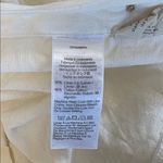 Madewell  Off White Linen Cotton Side-Button Midi Dress Size Small Photo 4