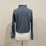 Calvin Klein Half Zip Oversized Athletic Crop Pullover Sz Small Photo 8