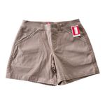 Spanx  6” Twill Shorts Khaki Tan NWT Photo 2