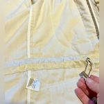 Theory  Pearlized Gold Cinch-Waist Zip Cropped Jacket Hidden Hood Sz S🧡 Photo 10