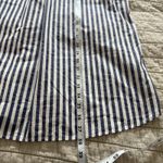 Madewell  Collared Shirt Dress Sz LG Mixed Blue Stripe Teacher Preppy Coastal EUC Photo 8
