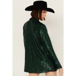 Show Me Your Mumu  Dance Blazer Emerald Sequins S NWT Photo 11
