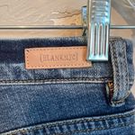 BLANK NYC Wedge Button Fly Raw Hem High Rise Denim Shorts Photo 6