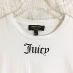Juicy Couture 🔃 Black Label Logo White Crop Top Photo 3