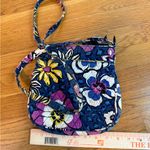 Vera Bradley  Triple Zip Crossbody Bag African Violet Design RETIRED Photo 3
