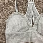 Aerie floral lace strappy bralette with ruffled edges Photo 2