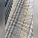 Chelsea28  Women's Light Gray Ruffle Plaid A Line Wrap Short Sleeved Dress Sz XS Photo 7