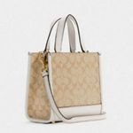 Coach Dempsey Tote 22 In Signature Canvas With Tiger print C7001 Photo 1