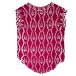 Solitaire Anthropologie Embroidered Top Boho Short Cap Sleeve Hand Stitched Sz L Photo 7