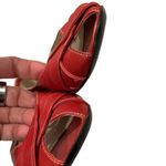 AGL Attilio Giusti Leombruni Peep Toe Flats Red Size 5 Photo 10