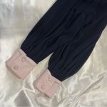 Harper Rose Georgette Jumpsuit Size 8 Navy Blue Wide Leg Crepe Long Sleeve Party Photo 8