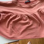 Blue B Collection Coral Orange Peasant Top Womens Size L Cropped Pink Size L Photo 6