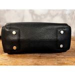 Michael Kors  Mercer Black Pebbled Leather Belted Satchel Handbag Crossbody Lux Photo 8